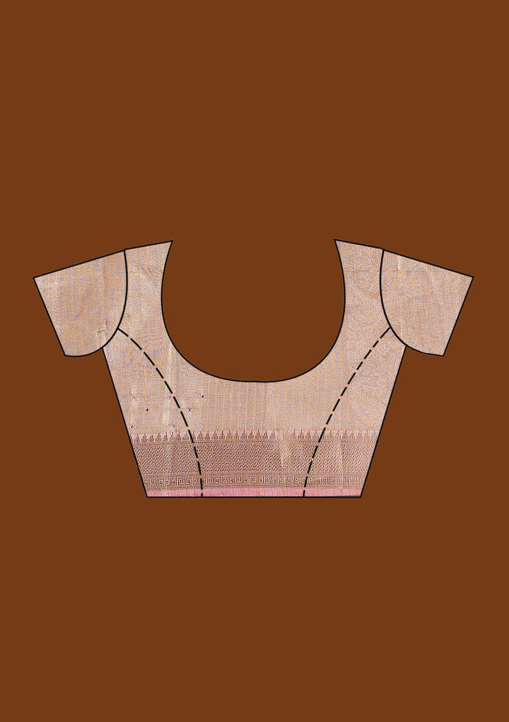 Pink Zariwork Tissue Saree