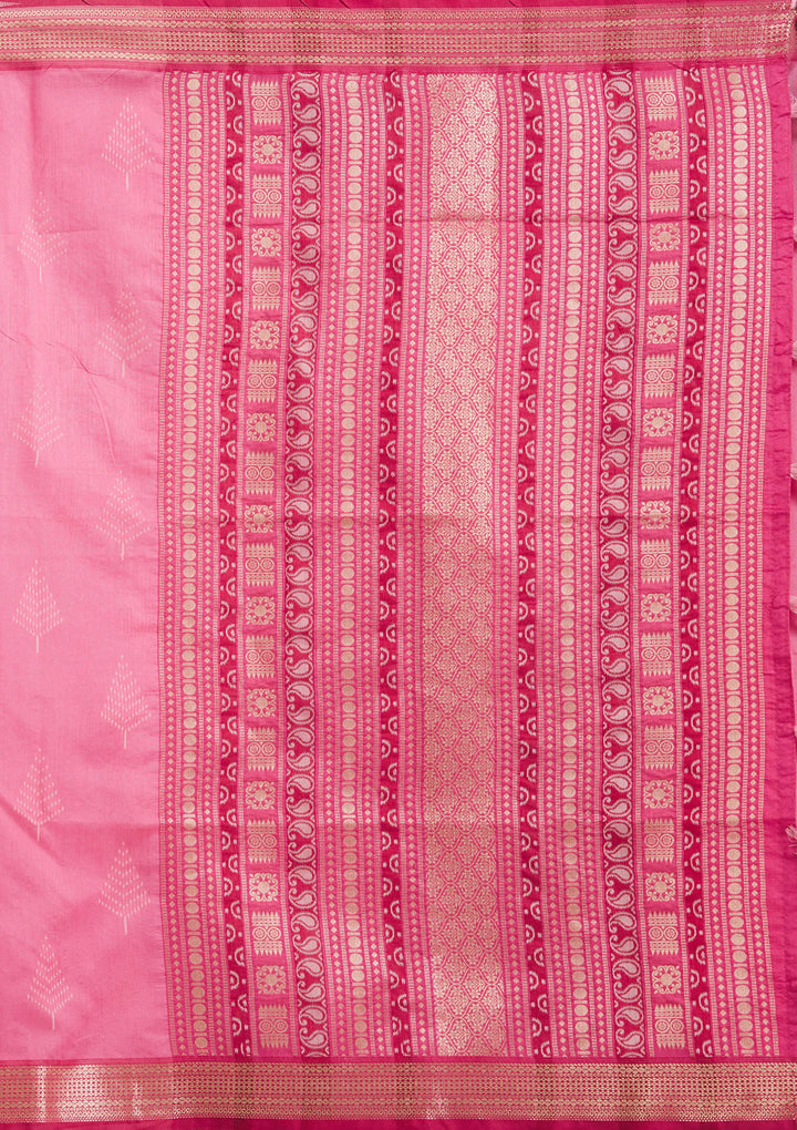 Pink Zariwork Tissue Saree