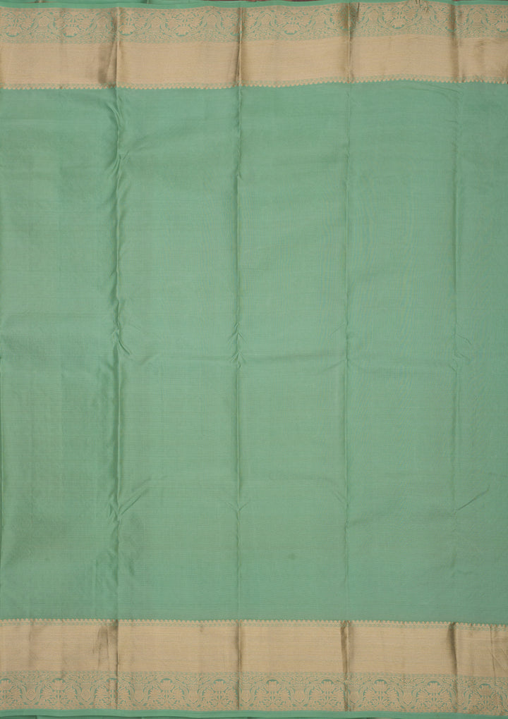 Pista Green Zariwork Pure Silk Saree