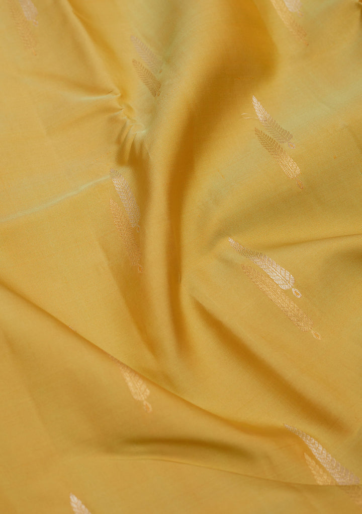 Pista Green Zariwork Pure Silk Saree