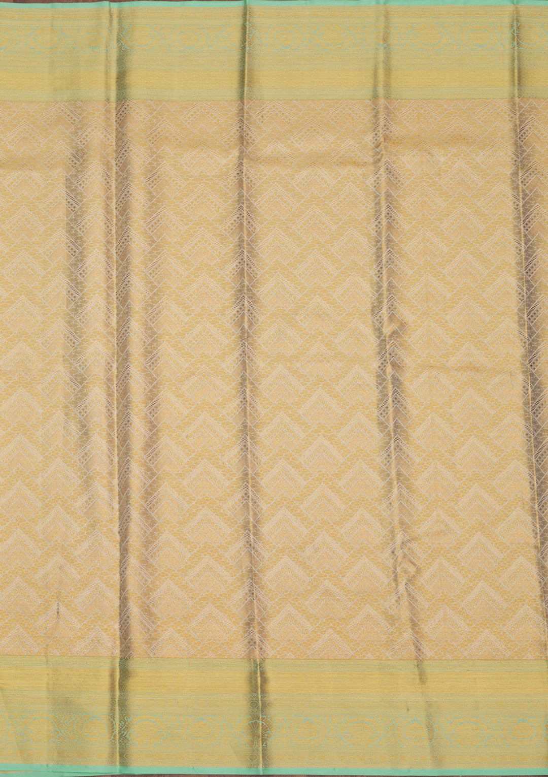 Pista Green Zariwork Pure Silk Saree