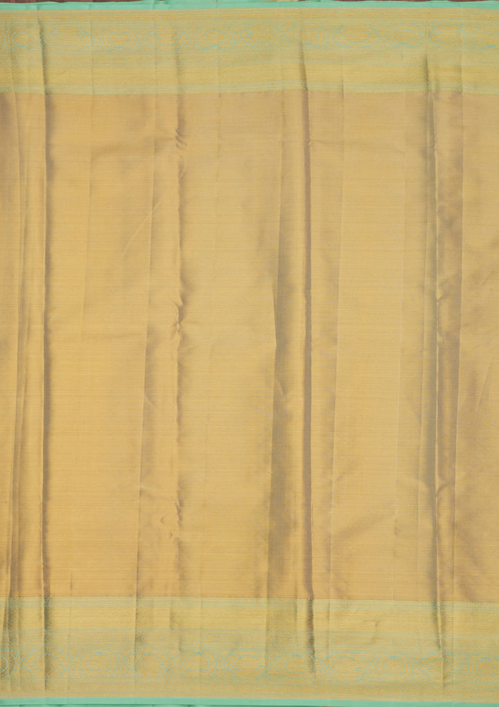 Pista Green Zariwork Pure Silk Saree