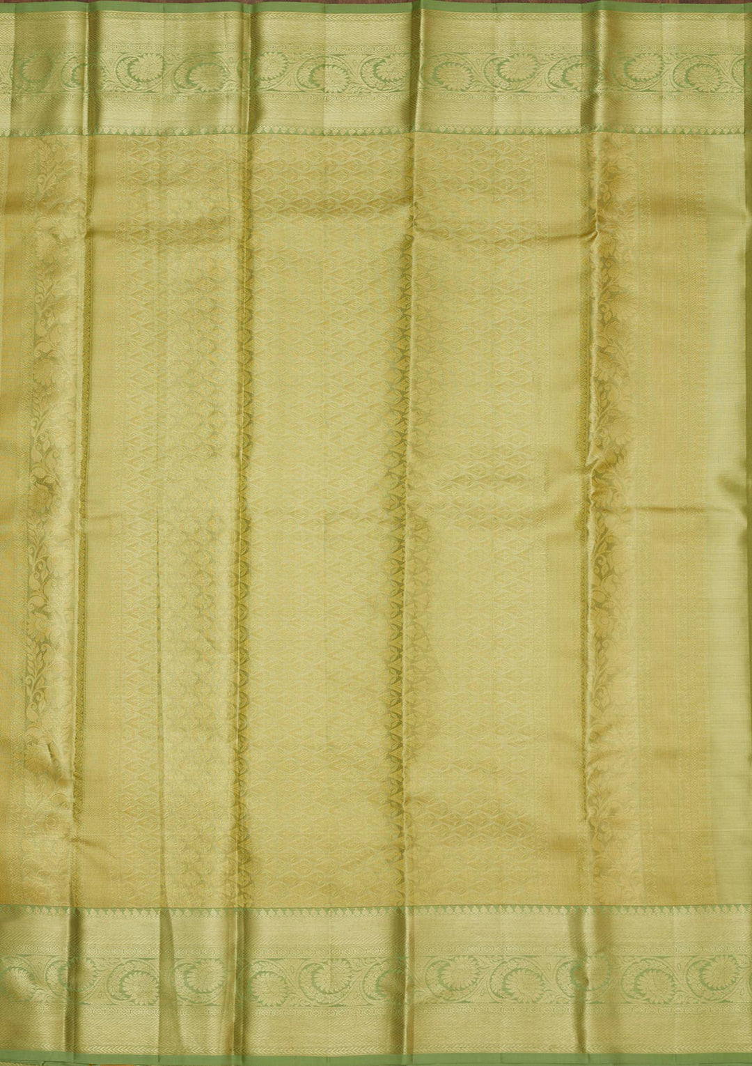 Pista Green Zariwork Pure Silk Saree