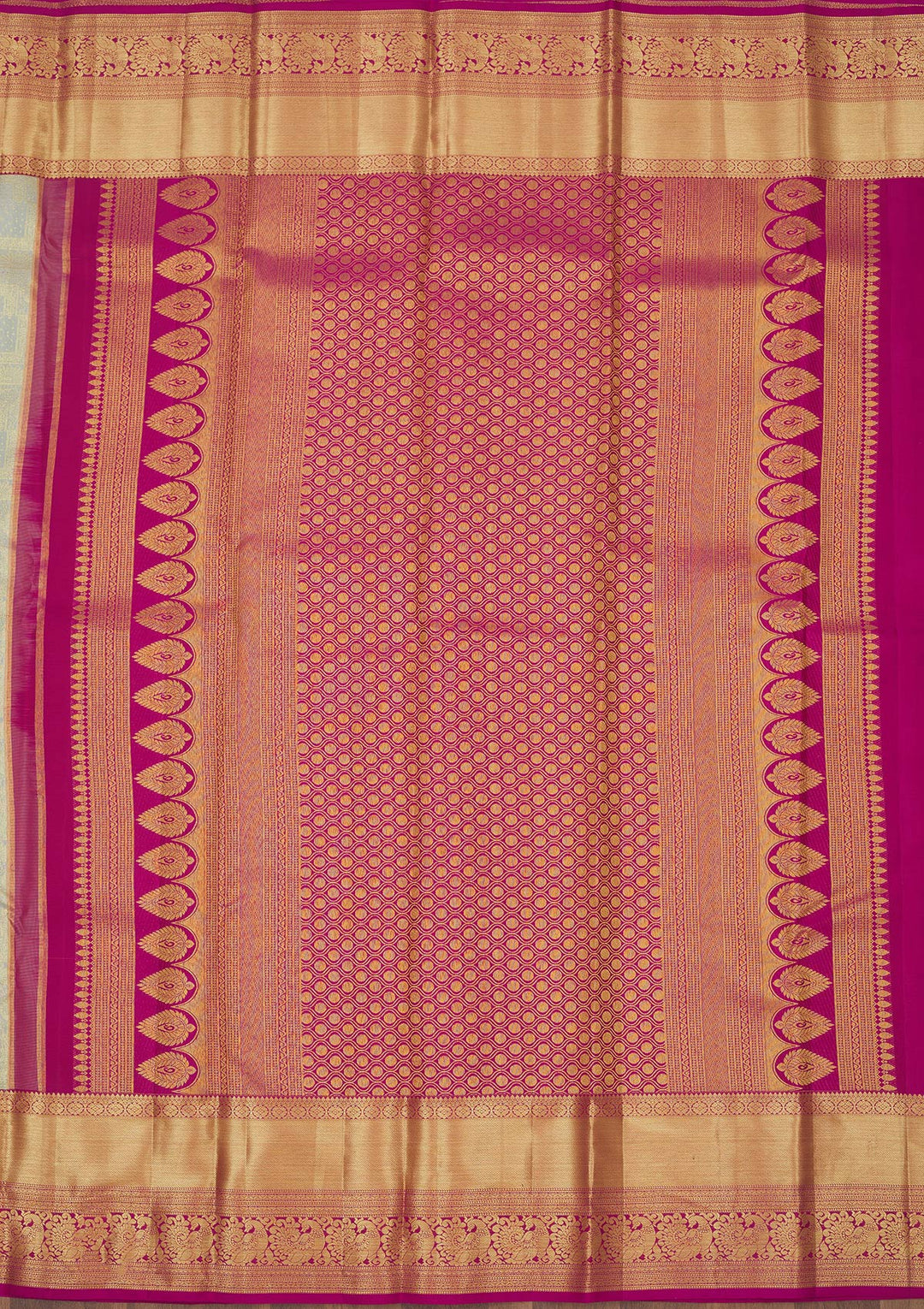 Pista Green Zariwork Pure Silk Saree