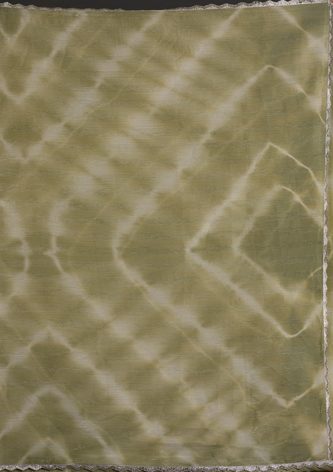 Pista Green Stonework Shimmer Georgette Saree