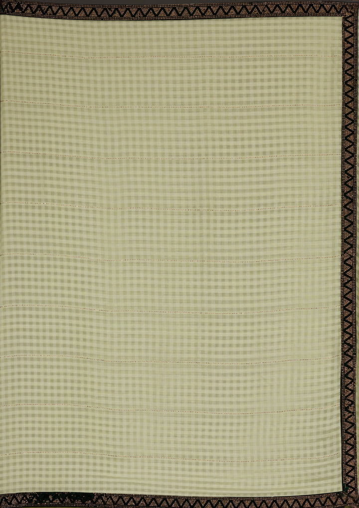 Pista Green Swarovski Georgette Saree