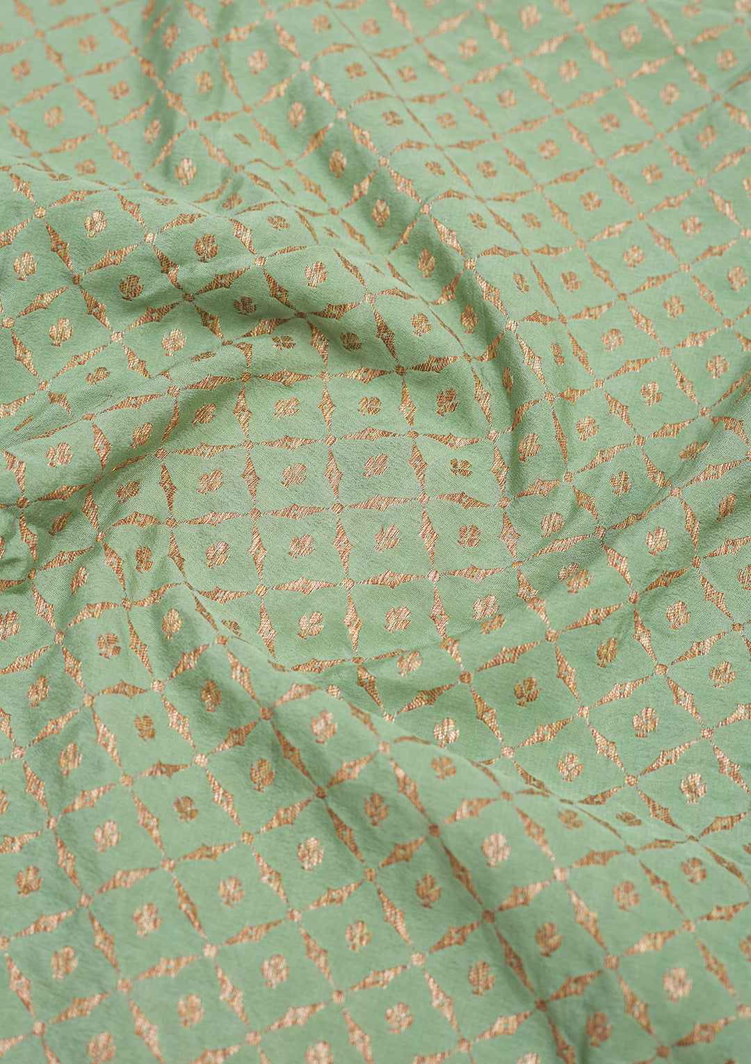 Pista Green Zariwork Art Silk Saree