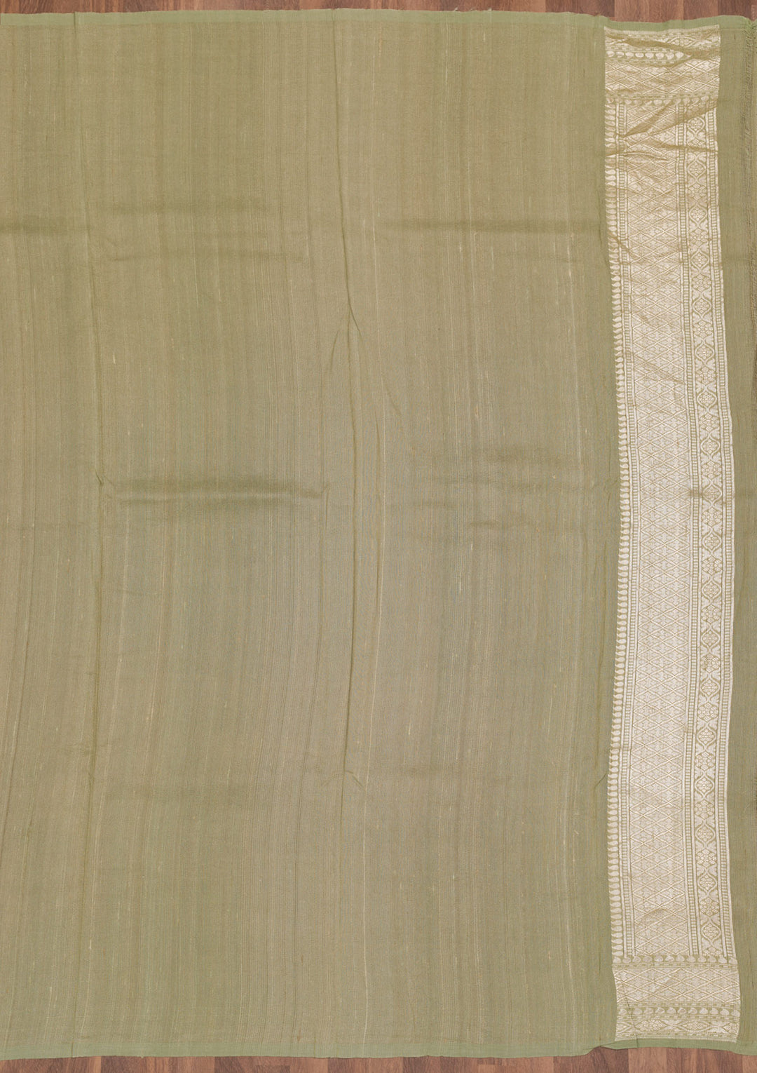 Pista Green Zariwork Pure Silk Saree