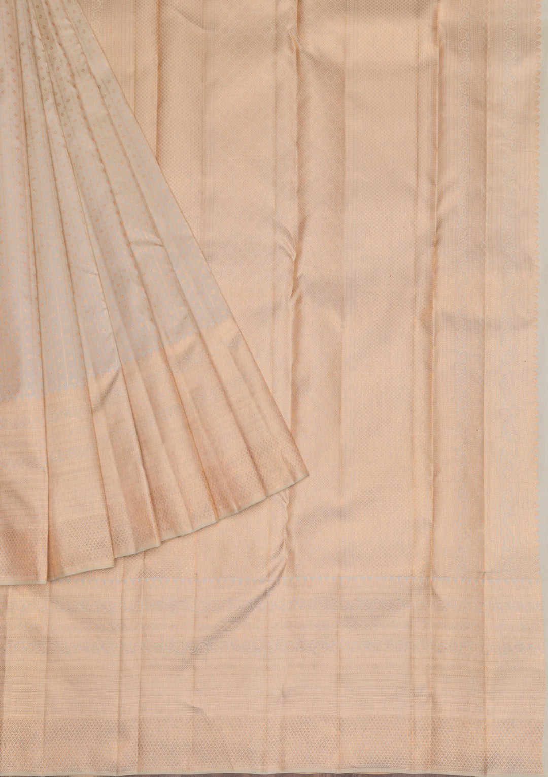 Pista Green Copper Zariwork Pure Silk Saree