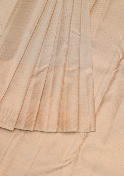 Pista Green Copper Zariwork Pure Silk Saree