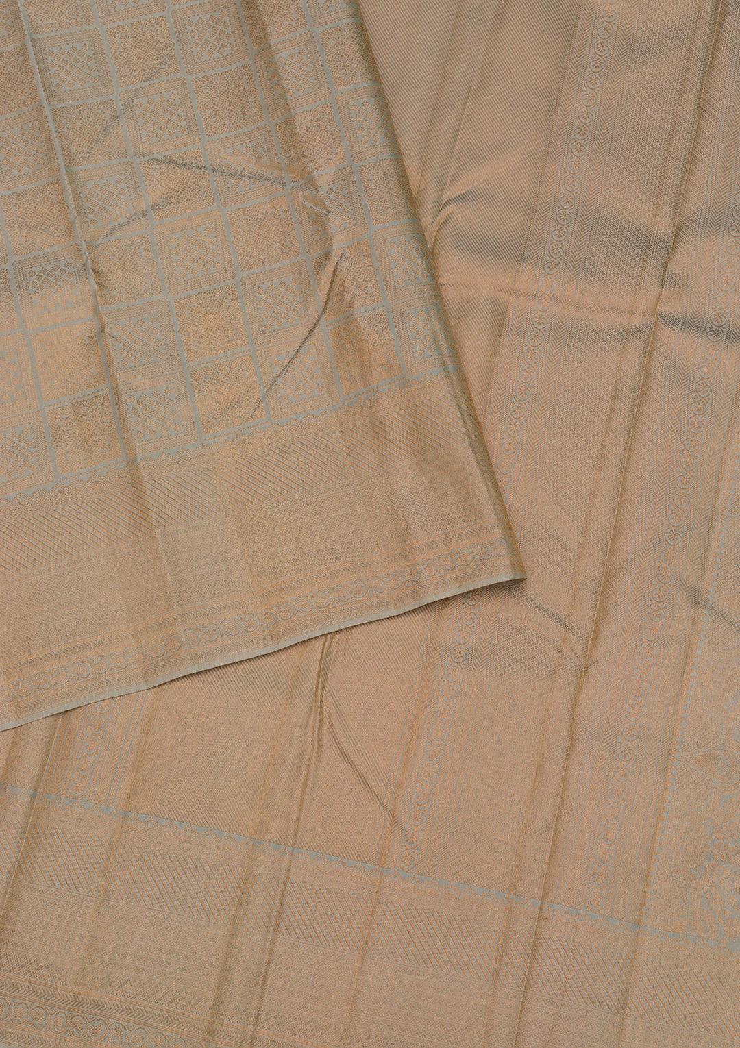 Little Grey Zariwork Pure Silk Saree