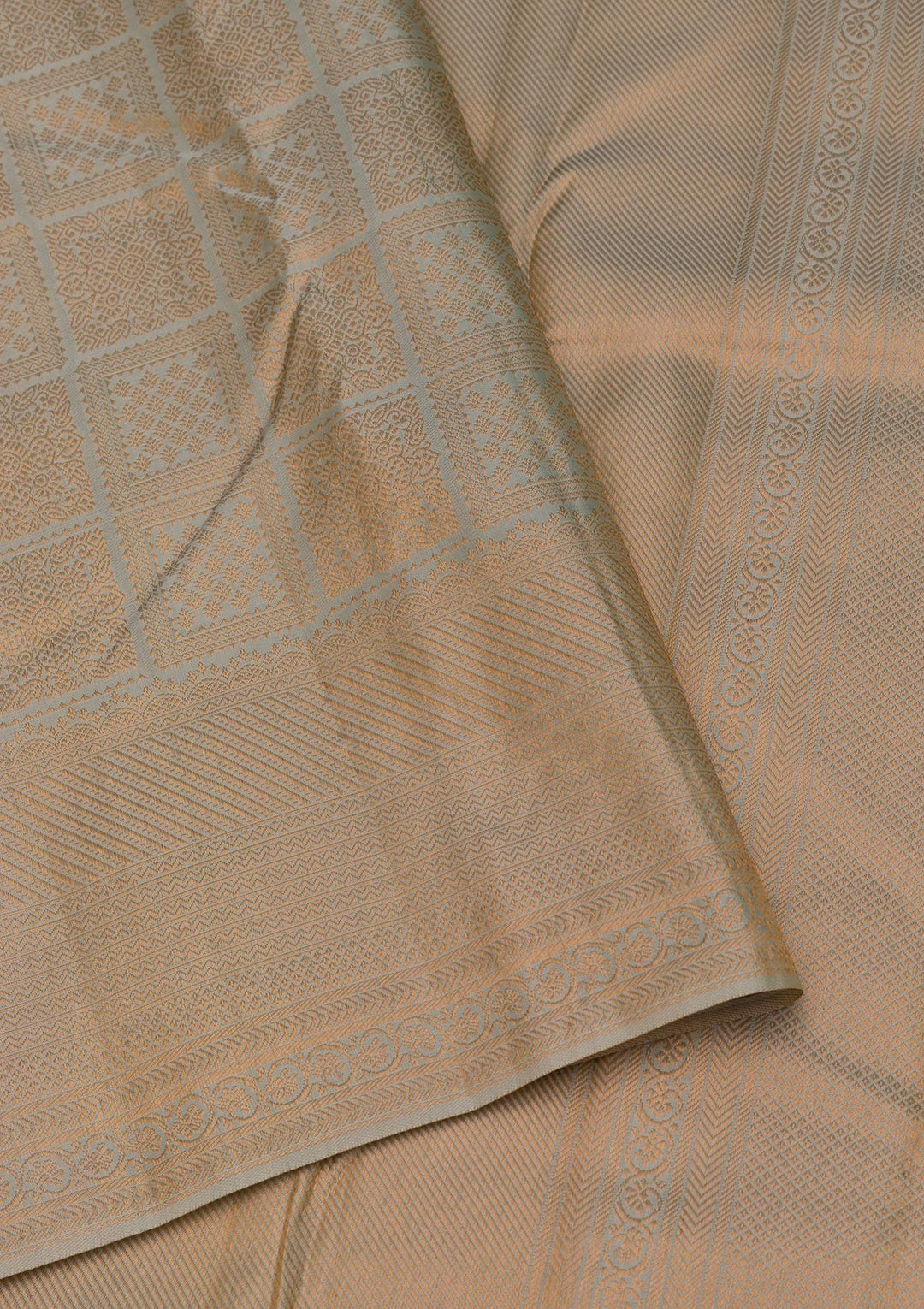 Little Grey Zariwork Pure Silk Saree