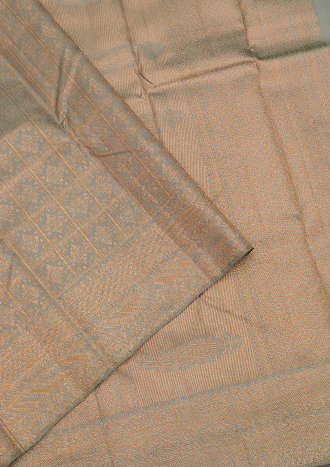 Pista Green Zariwork Pure Silk Saree