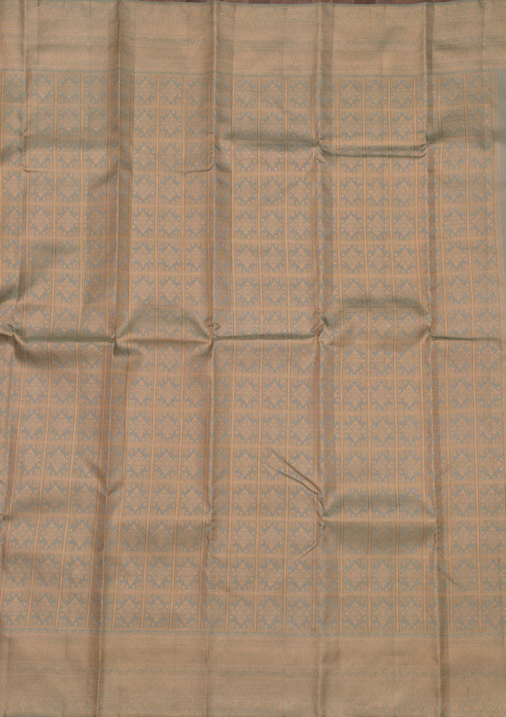 Pista Green Zariwork Pure Silk Saree