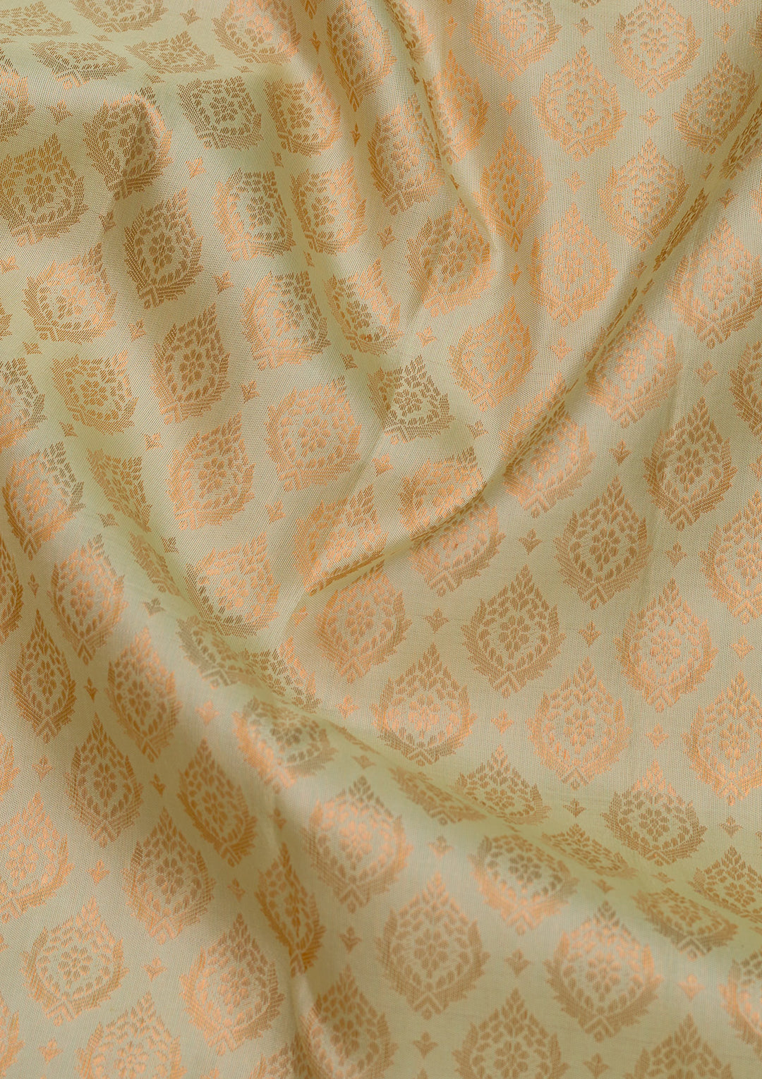 Pista Green Zariwork Banarasi Pure Silk Saree