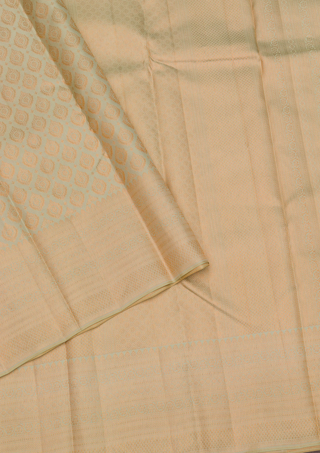 Pista Green Zariwork Banarasi Pure Silk Saree