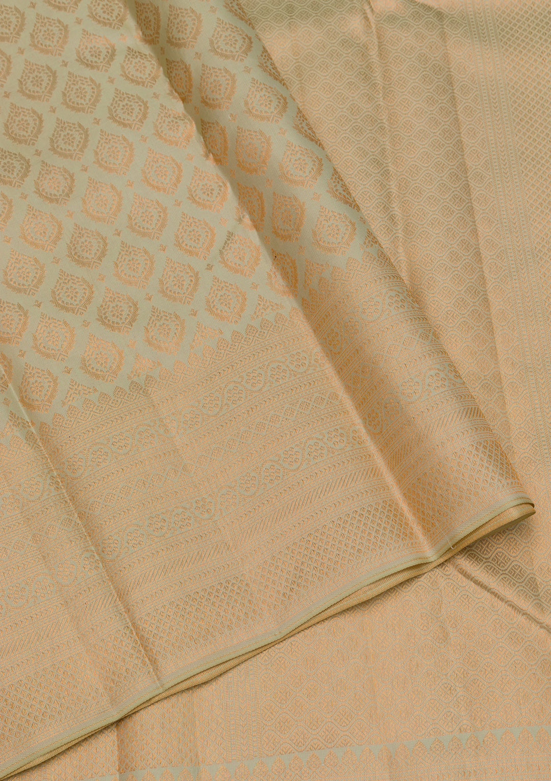 Pista Green Zariwork Banarasi Pure Silk Saree