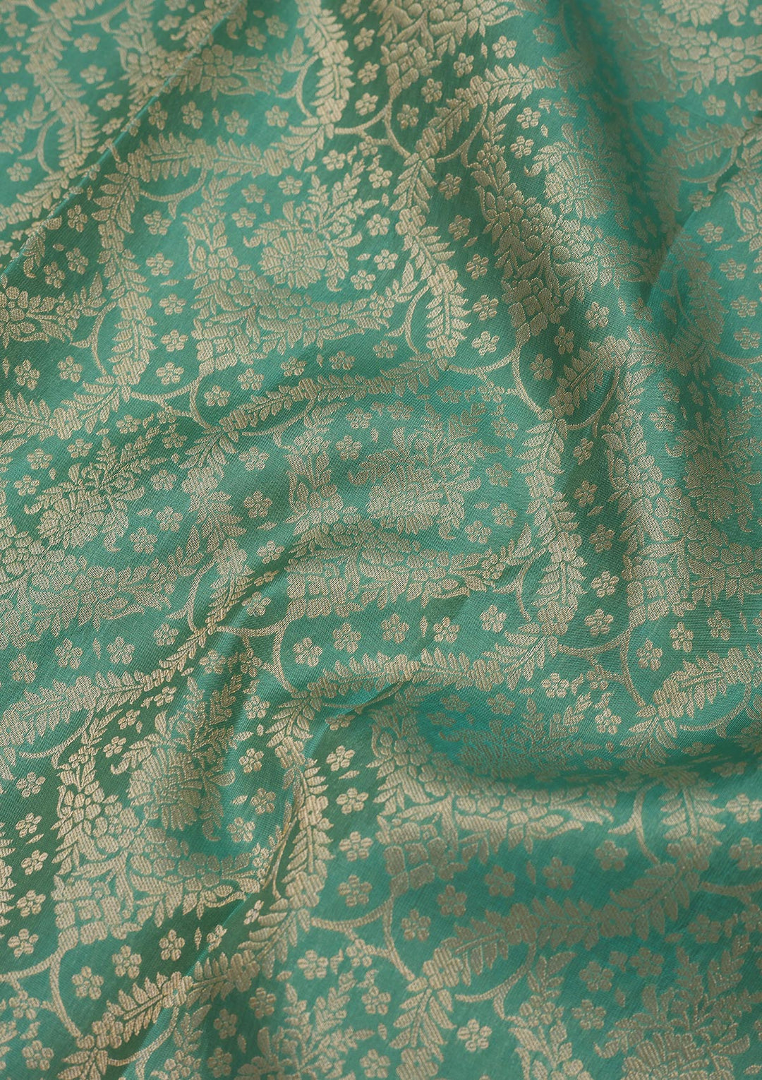 Pista Green Zariwork Pure Silk Saree