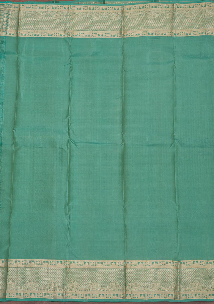 Pista Green Zariwork Pure Silk Saree