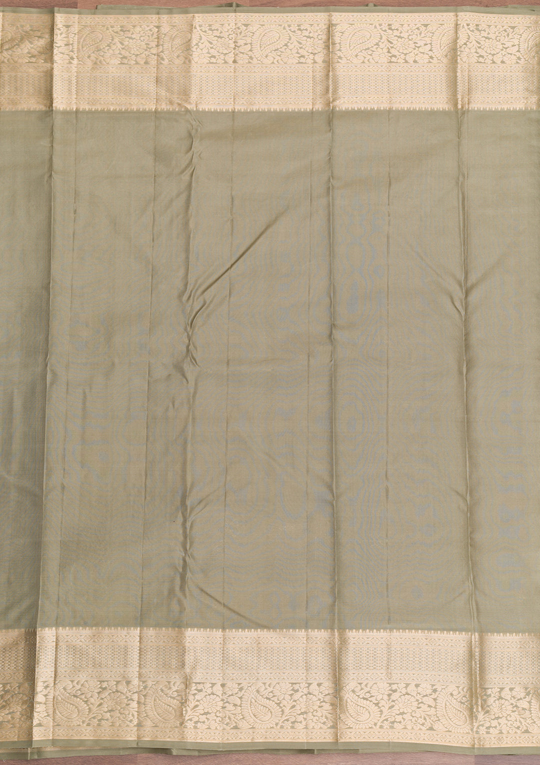 Pista Green Zariwork Pure Silk Saree-Koskii