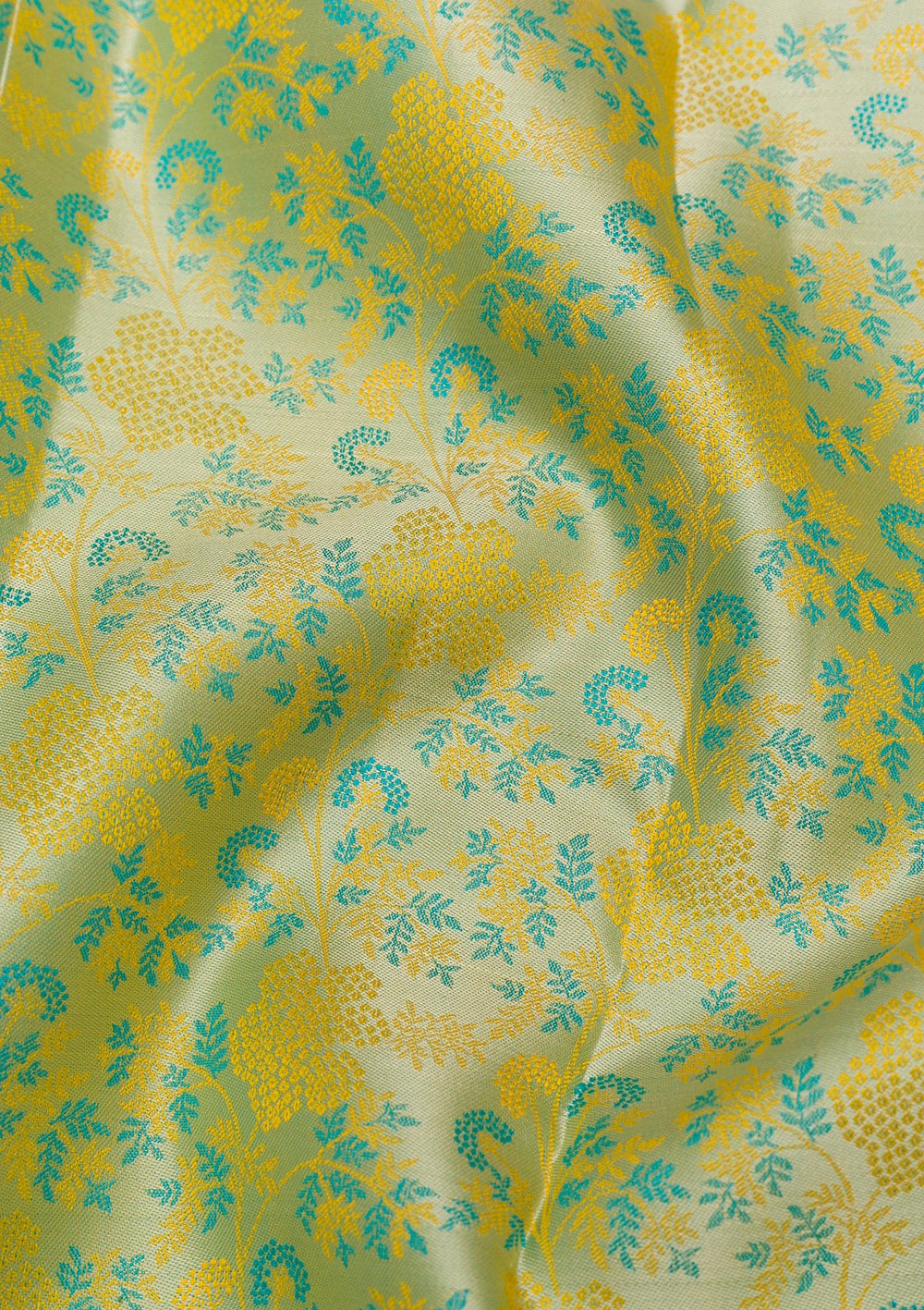Pista Green Zariwork Pure Silk Saree-Koskii