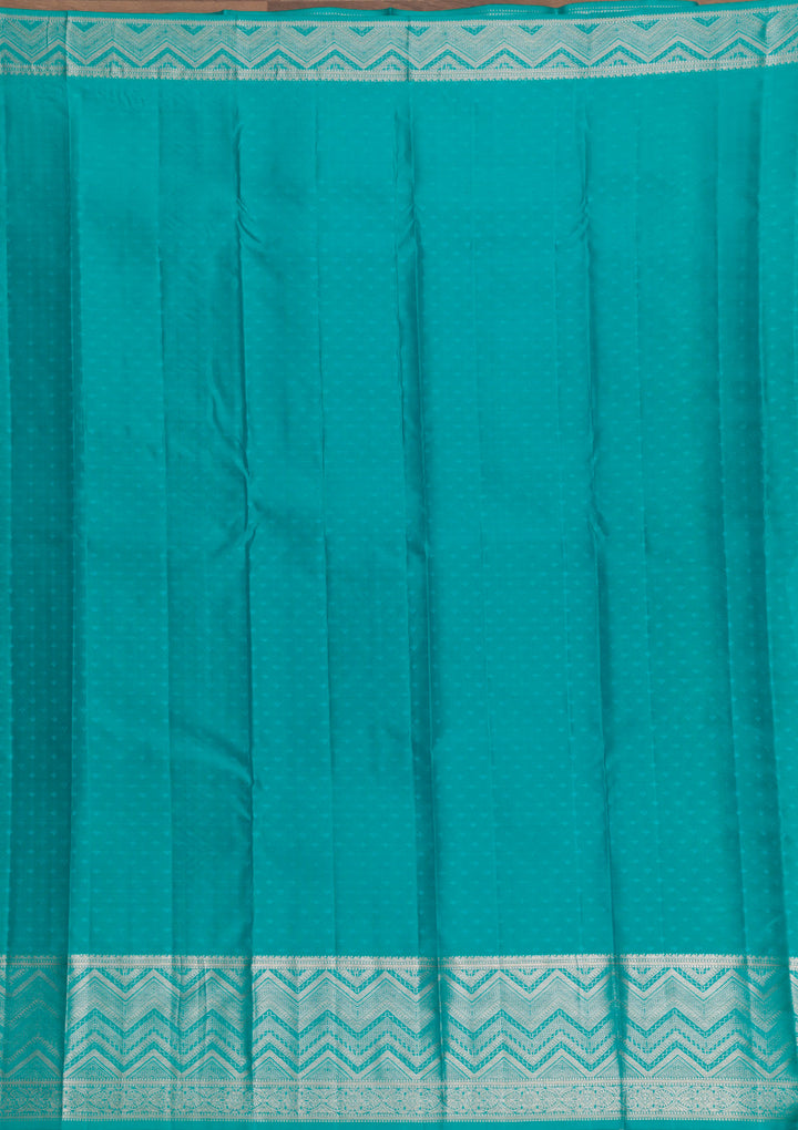 Pista Green Zariwork Pure Silk Saree-Koskii
