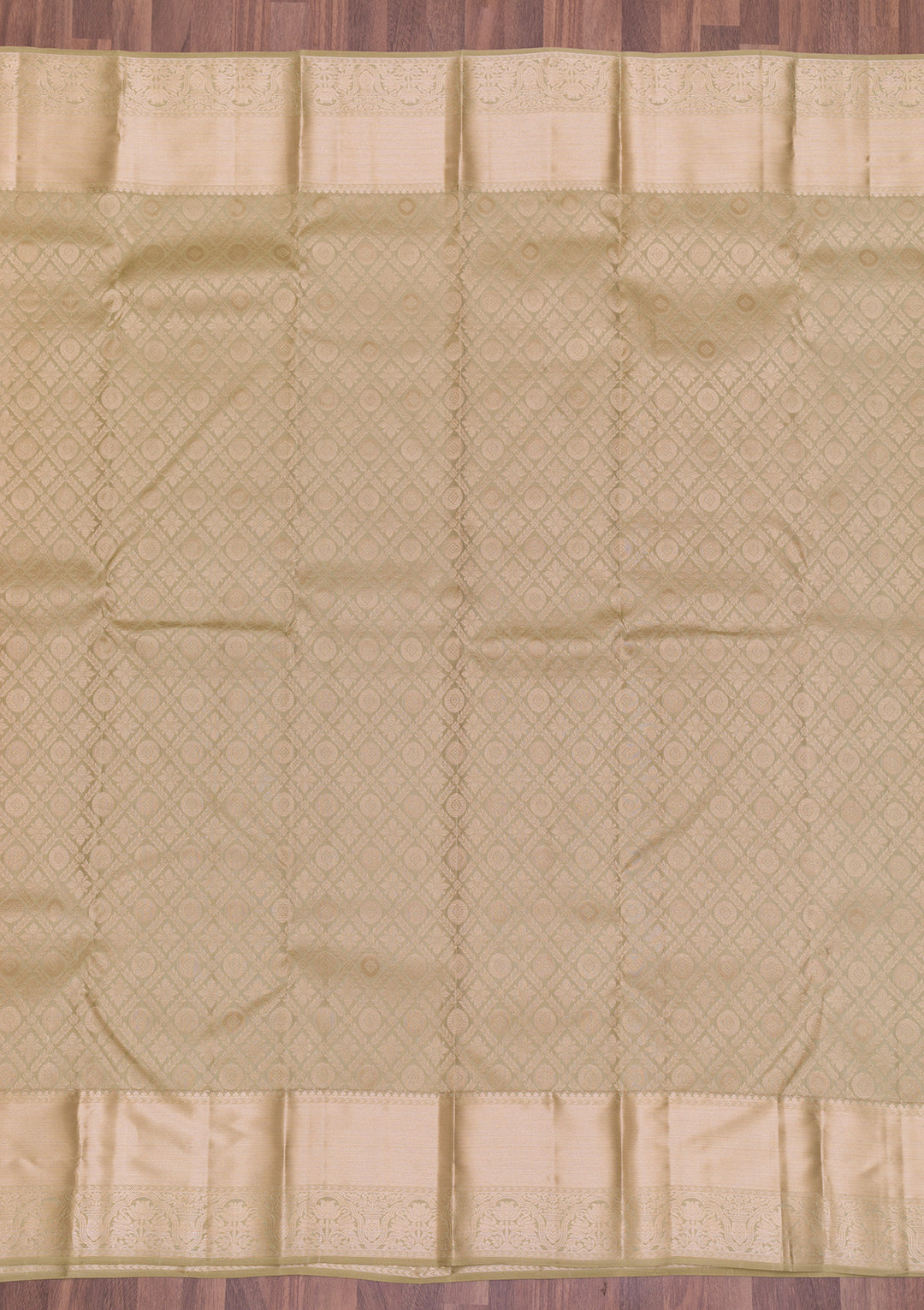 Pista Green Zariwork Kanjivaram Pure Silk Saree