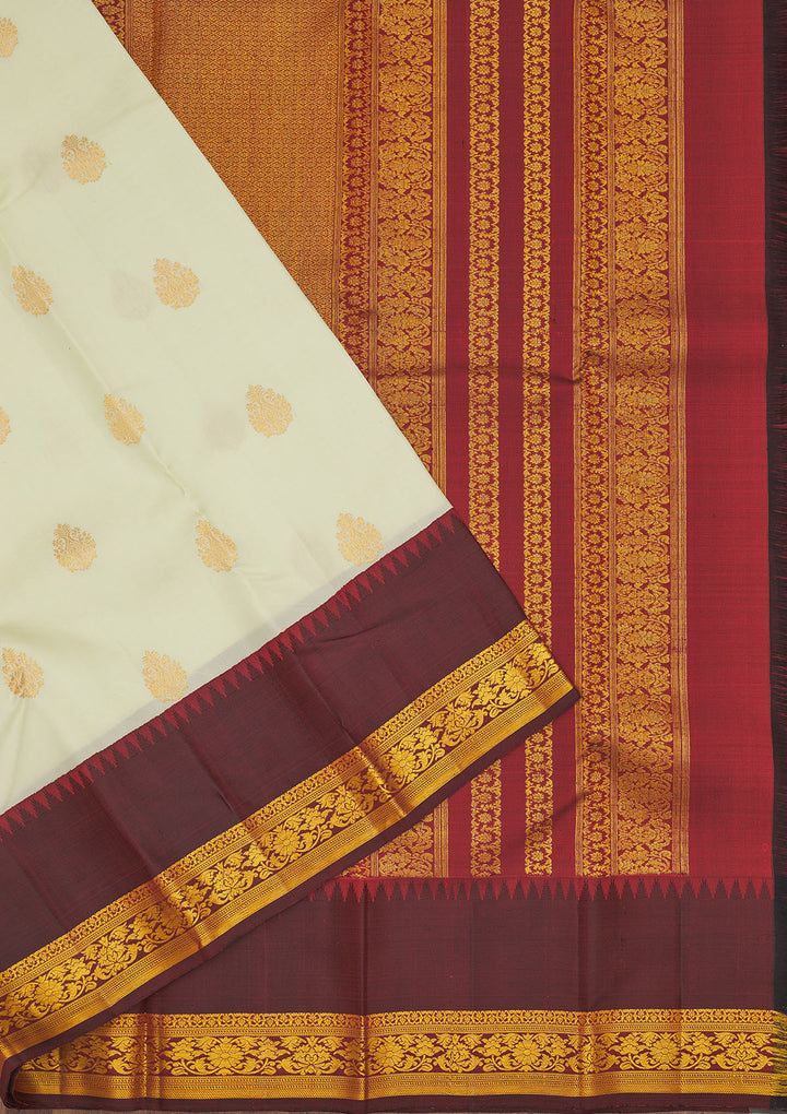 Pista Green Zariwork Pure Silk Saree