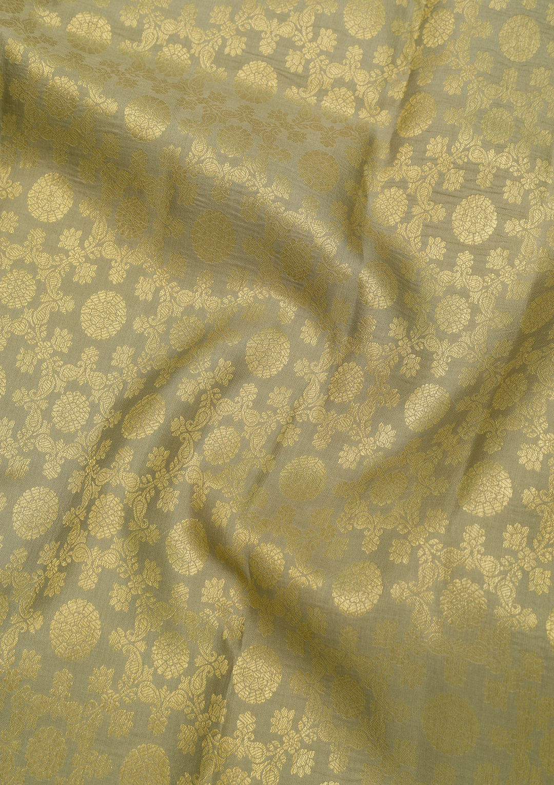 Pista Green Zariwork Kanjivaram Pure Silk Saree