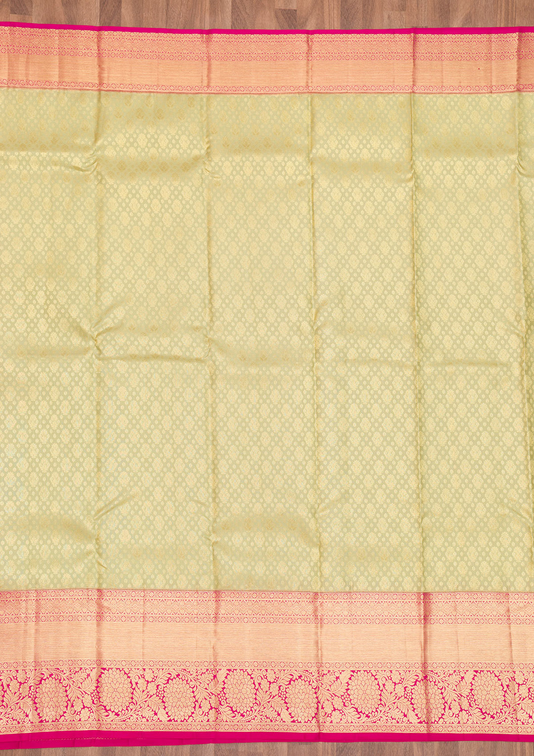 Pista Green Zariwork Kanjivaram Pure Silk Saree