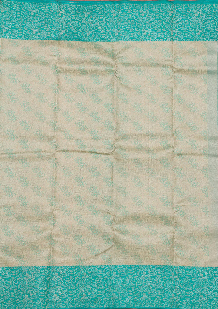 Pista Green Zariwork Pure Silk Saree