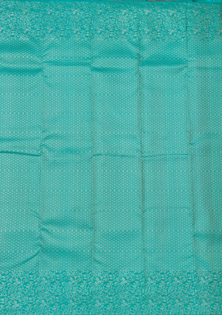 Pista Green Zariwork Pure Silk Saree