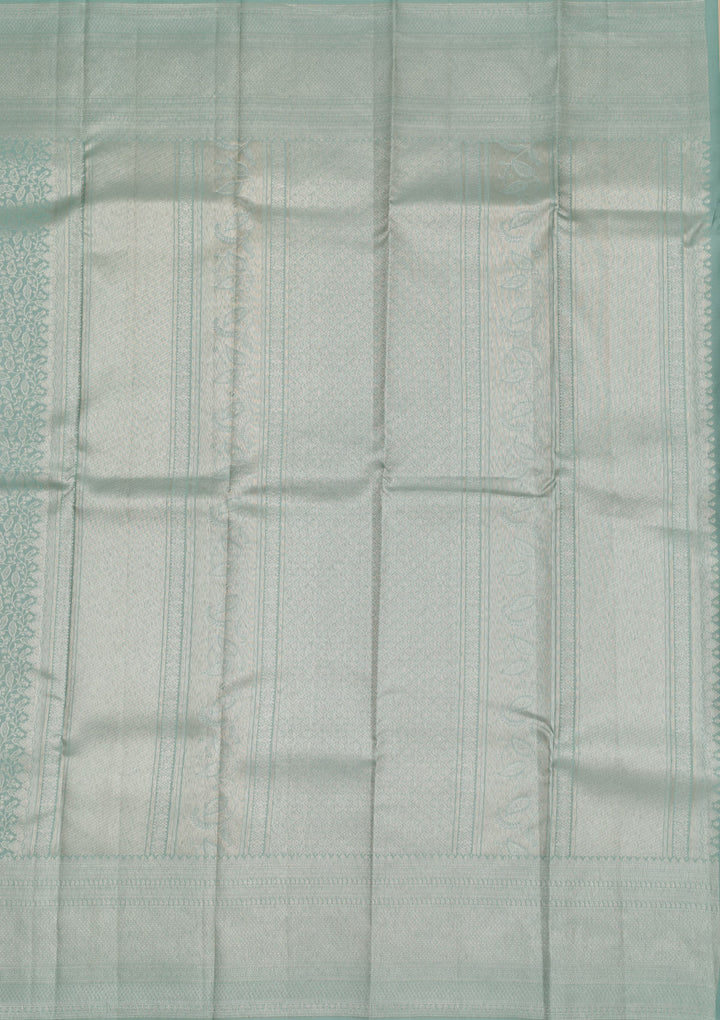 Pista Green Zariwork Pure Silk Saree