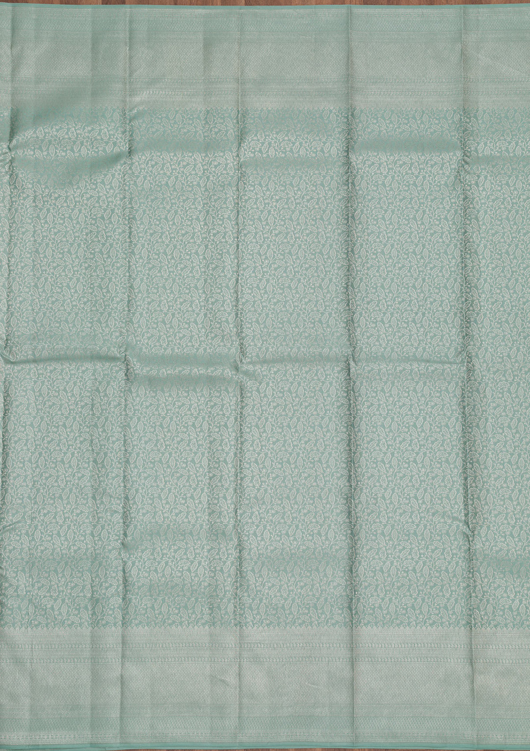 Pista Green Zariwork Pure Silk Saree