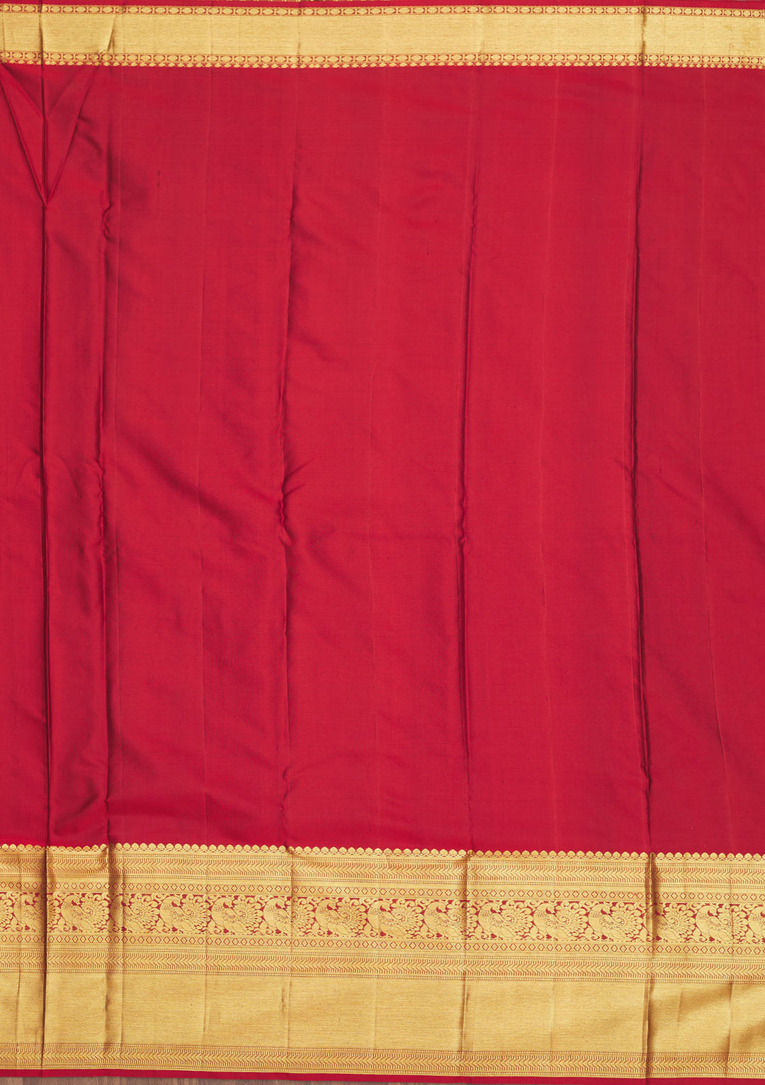 Parrot Green Zariwork Pure Silk Saree
