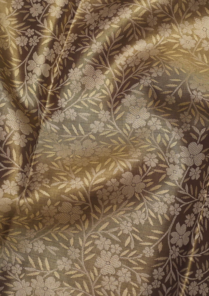 Pista Green Zariwork Pure Silk Saree