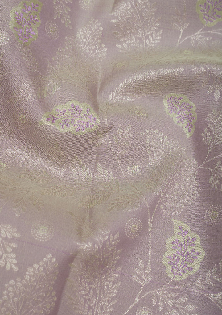 Pista Green Zariwork Pure Silk Saree