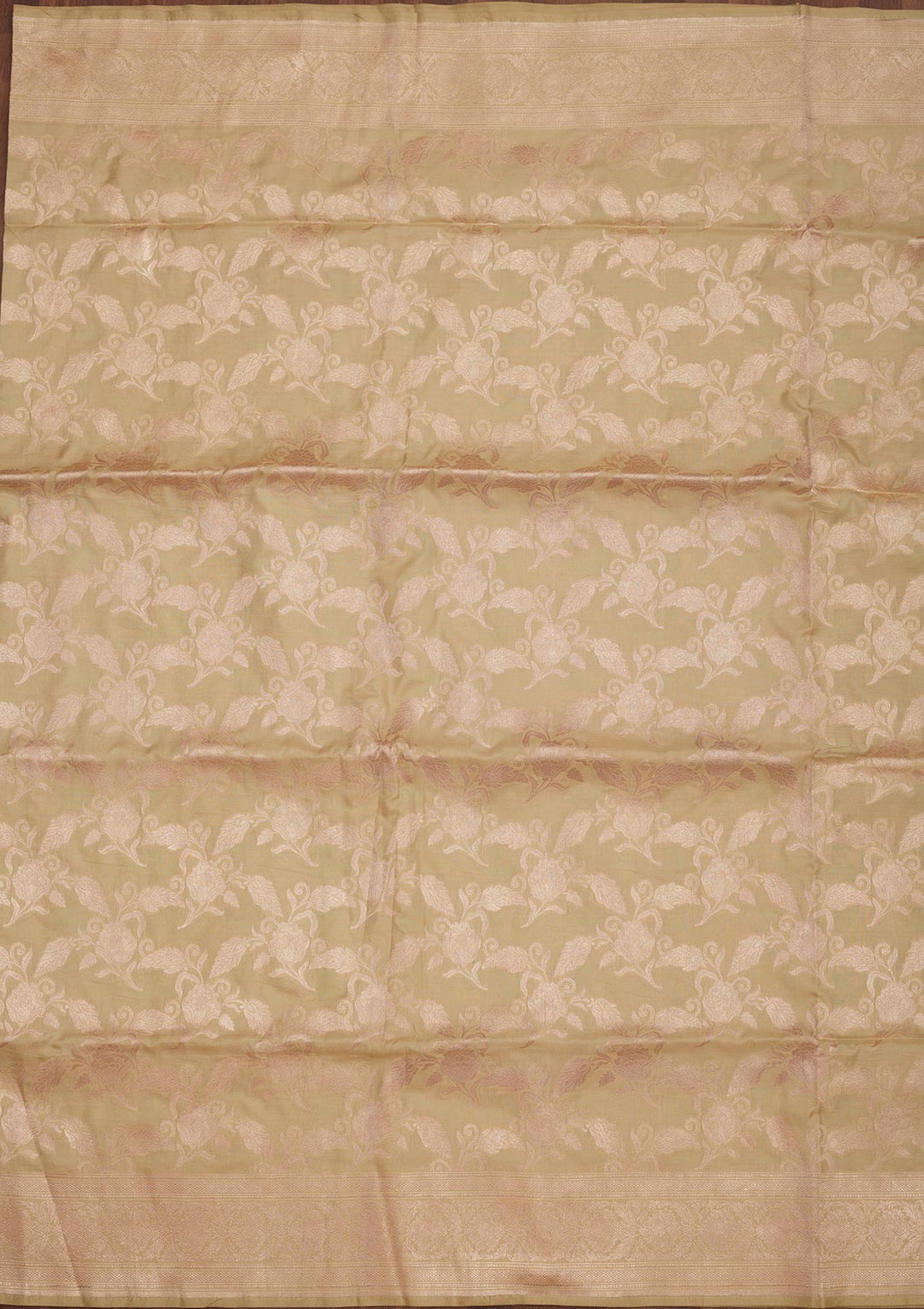Pista Green Zariwork Pure Silk Saree