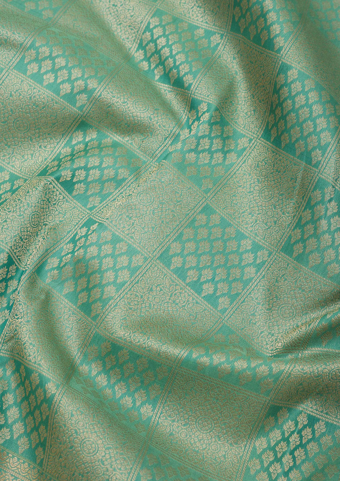 Pista Green Zariwork Pure Silk Saree
