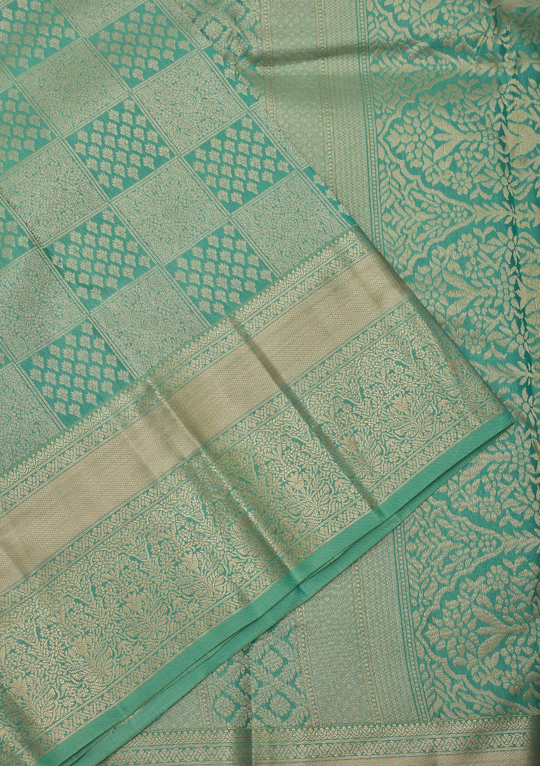 Pista Green Zariwork Pure Silk Saree