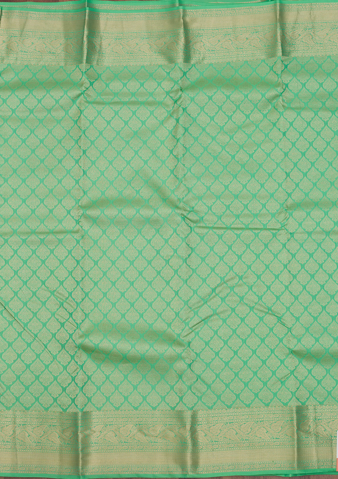 Pista Green Zariwork Pure Silk Saree