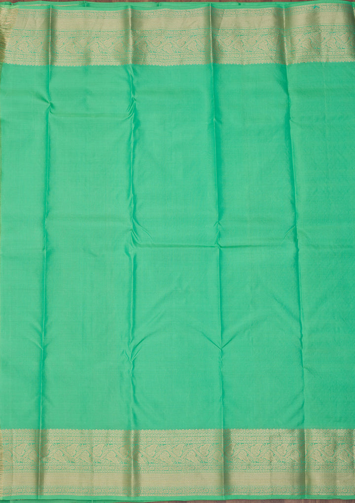 Pista Green Zariwork Pure Silk Saree