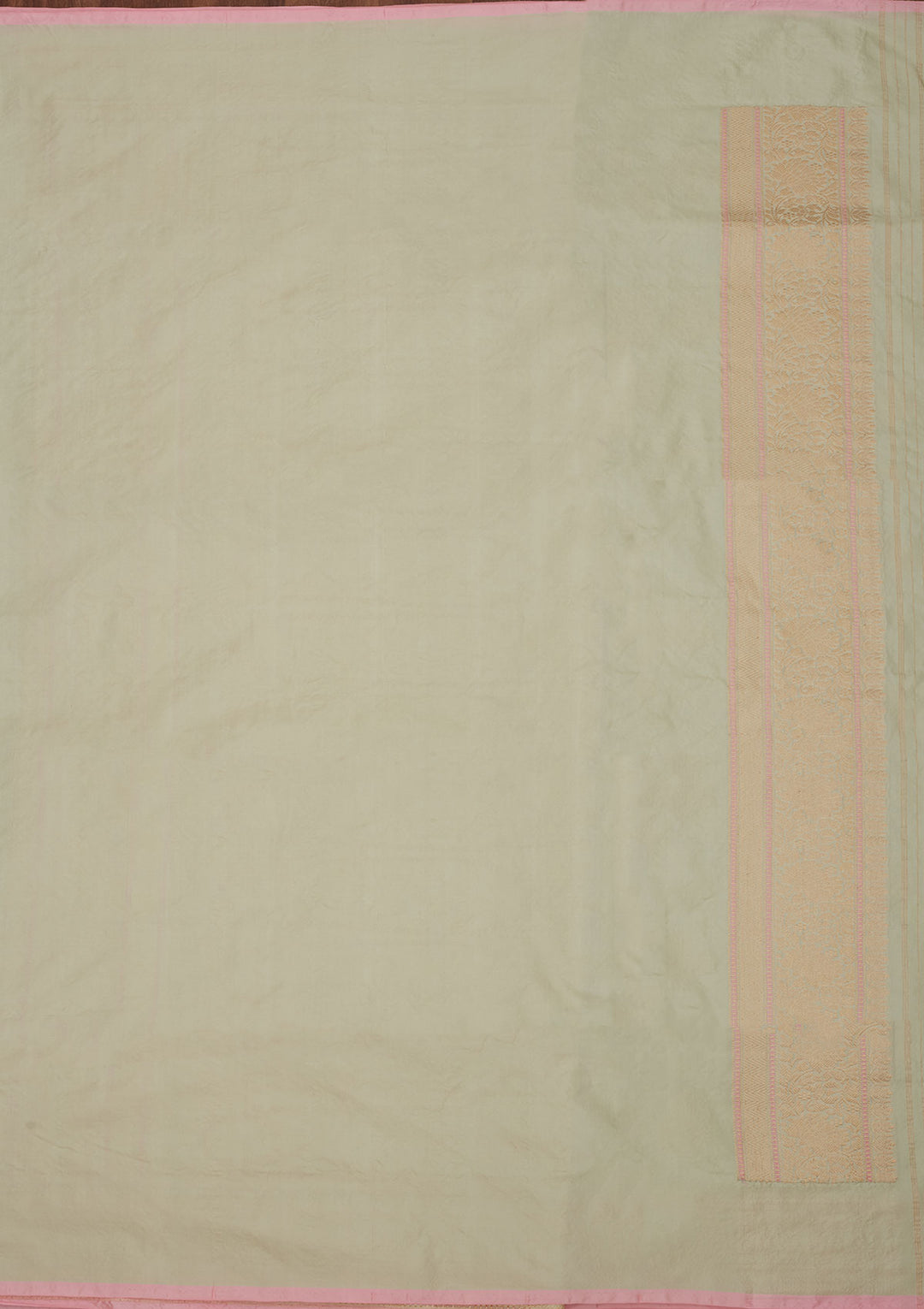Pista Green Zariwork Pure Silk Saree