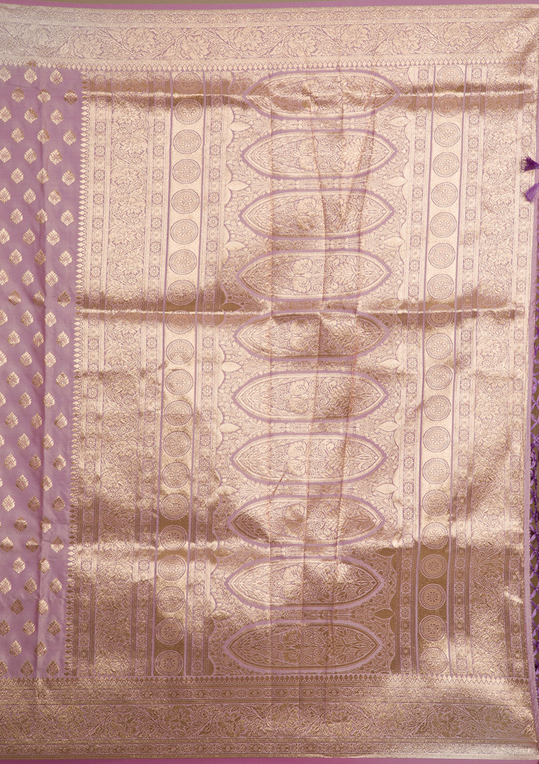 Purple Zariwork Banarasi Silk Saree