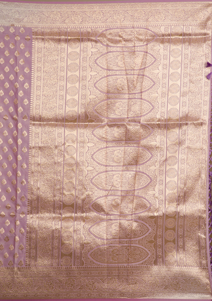 Purple Zariwork Banarasi Silk Saree