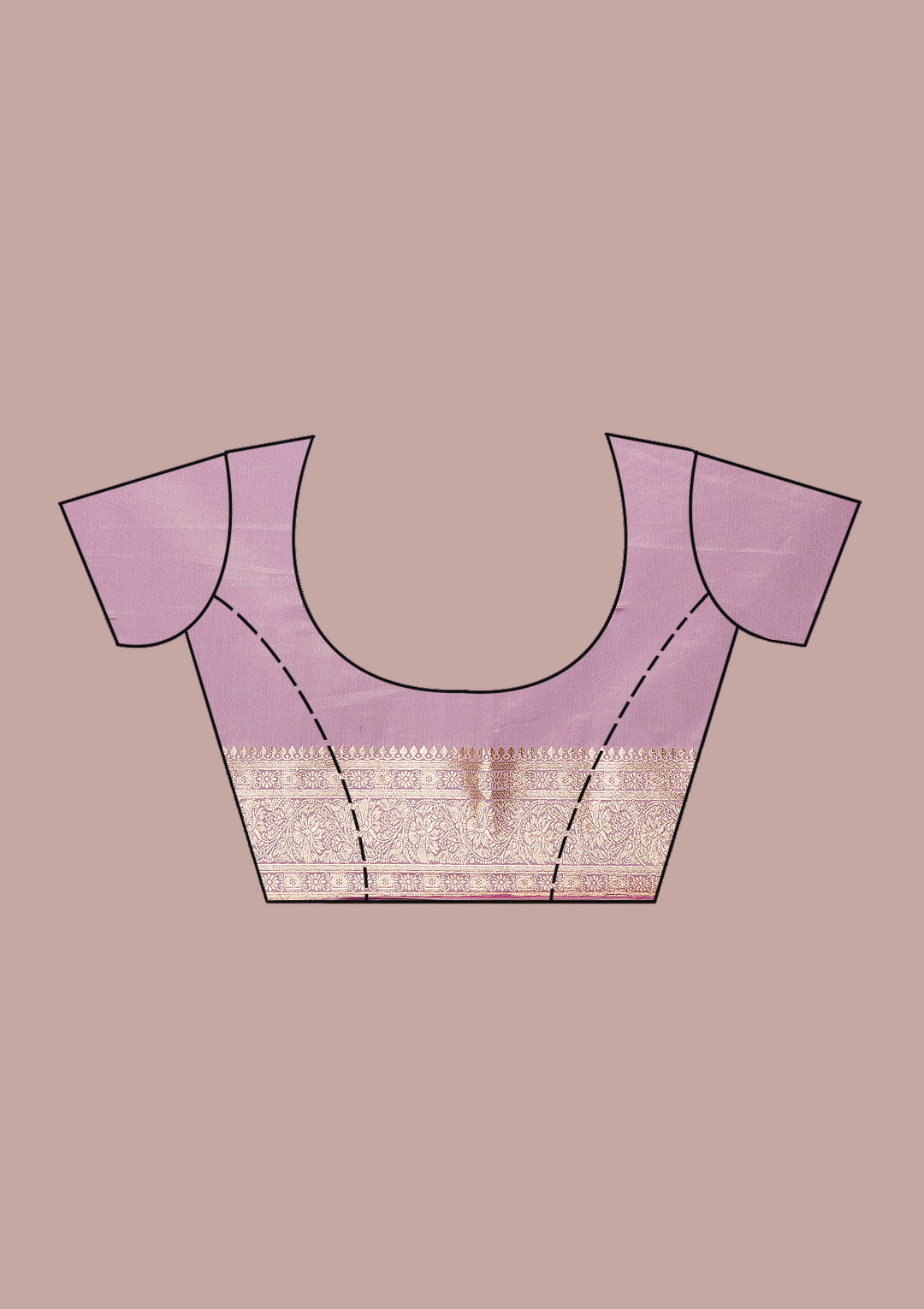 Purple Zariwork Banarasi Silk Saree