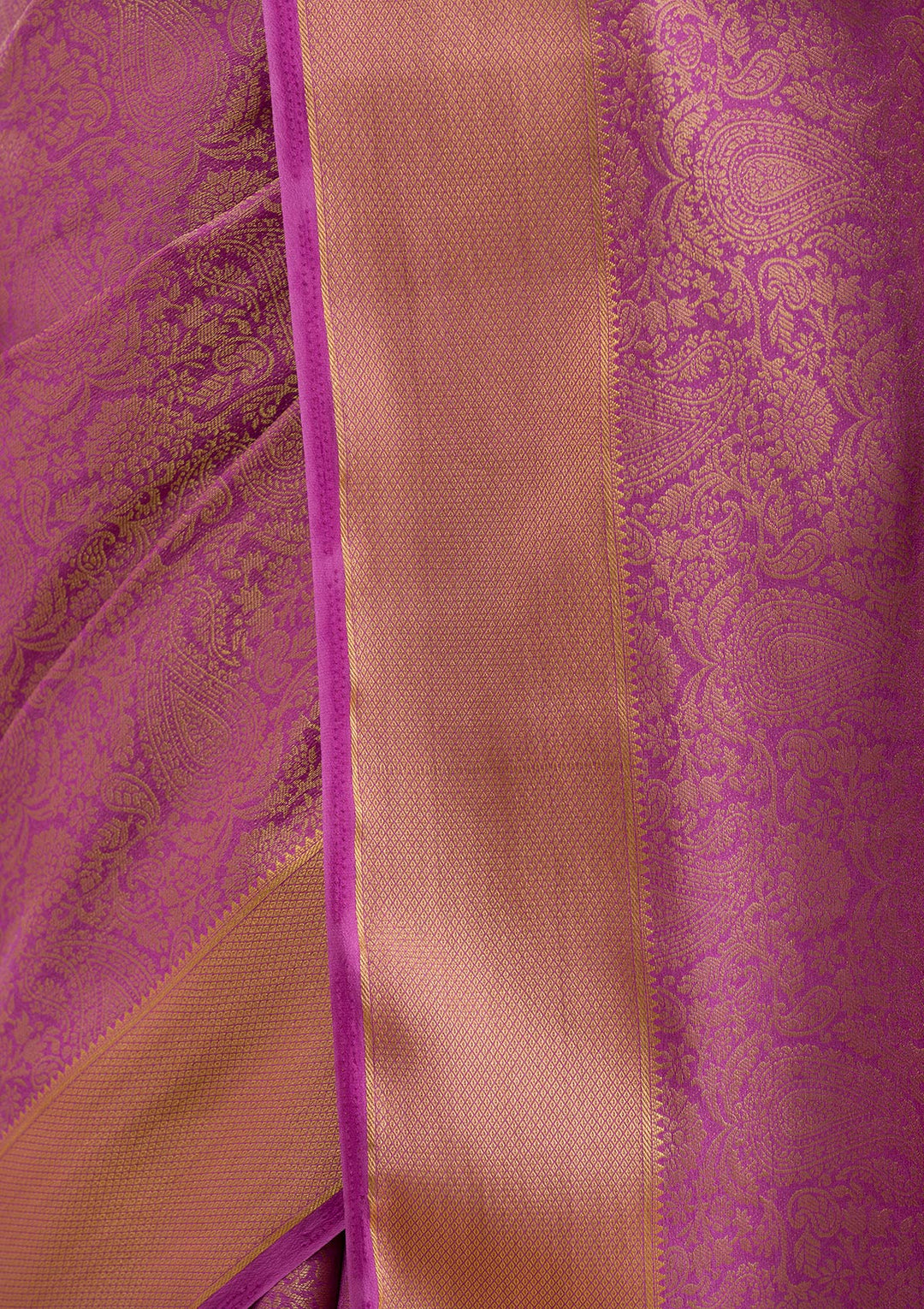 Purple Zariwork Banarasi Silk Saree