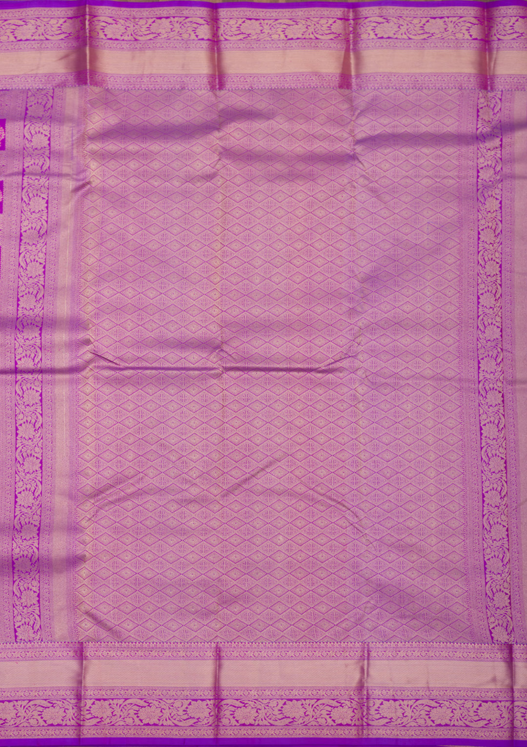 Purple Zariwork Pure Silk Saree