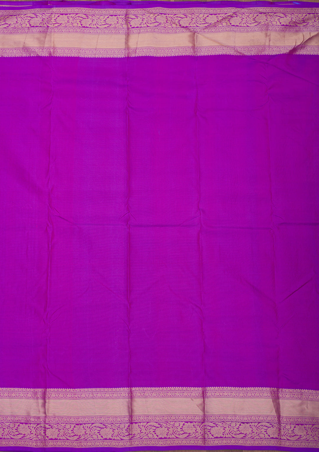 Purple Zariwork Pure Silk Saree