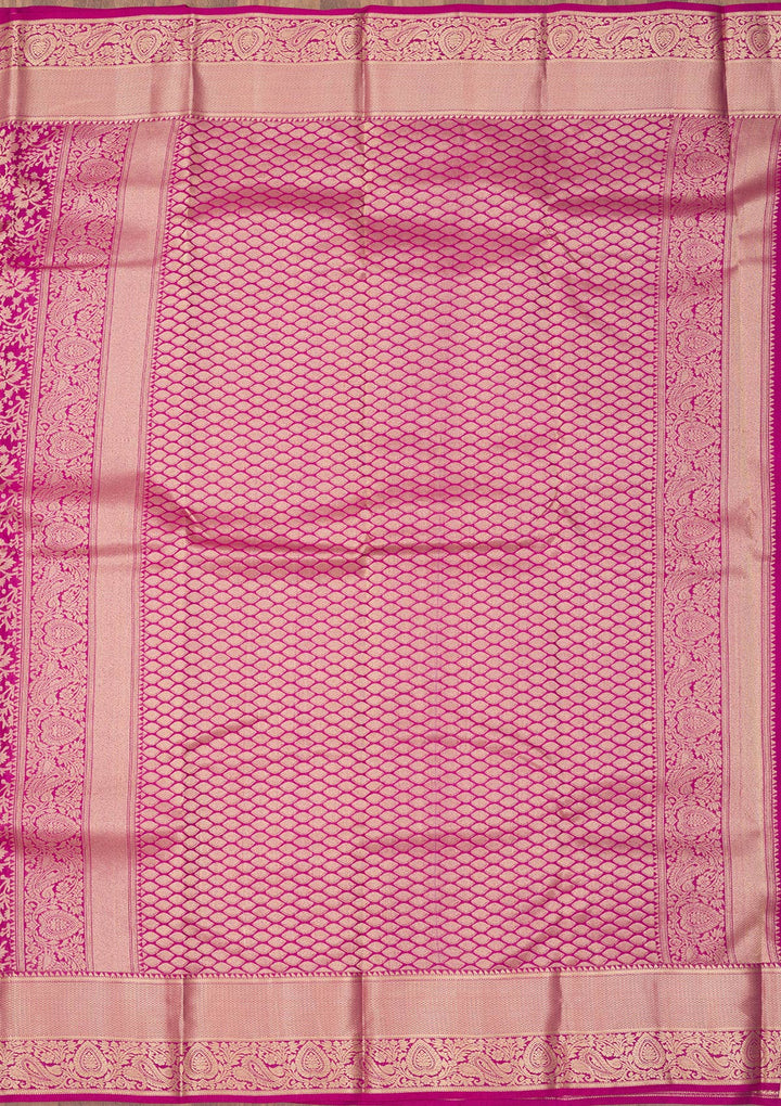 Purple Zariwork Pure Silk Saree